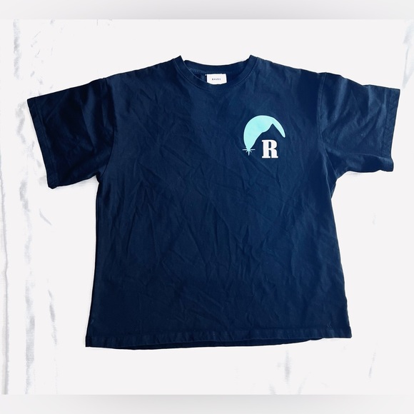 Rhude Moonlight Graphic Tee Men’s Sz L Black 100% Cotton Made in USA - Picture 2 of 7